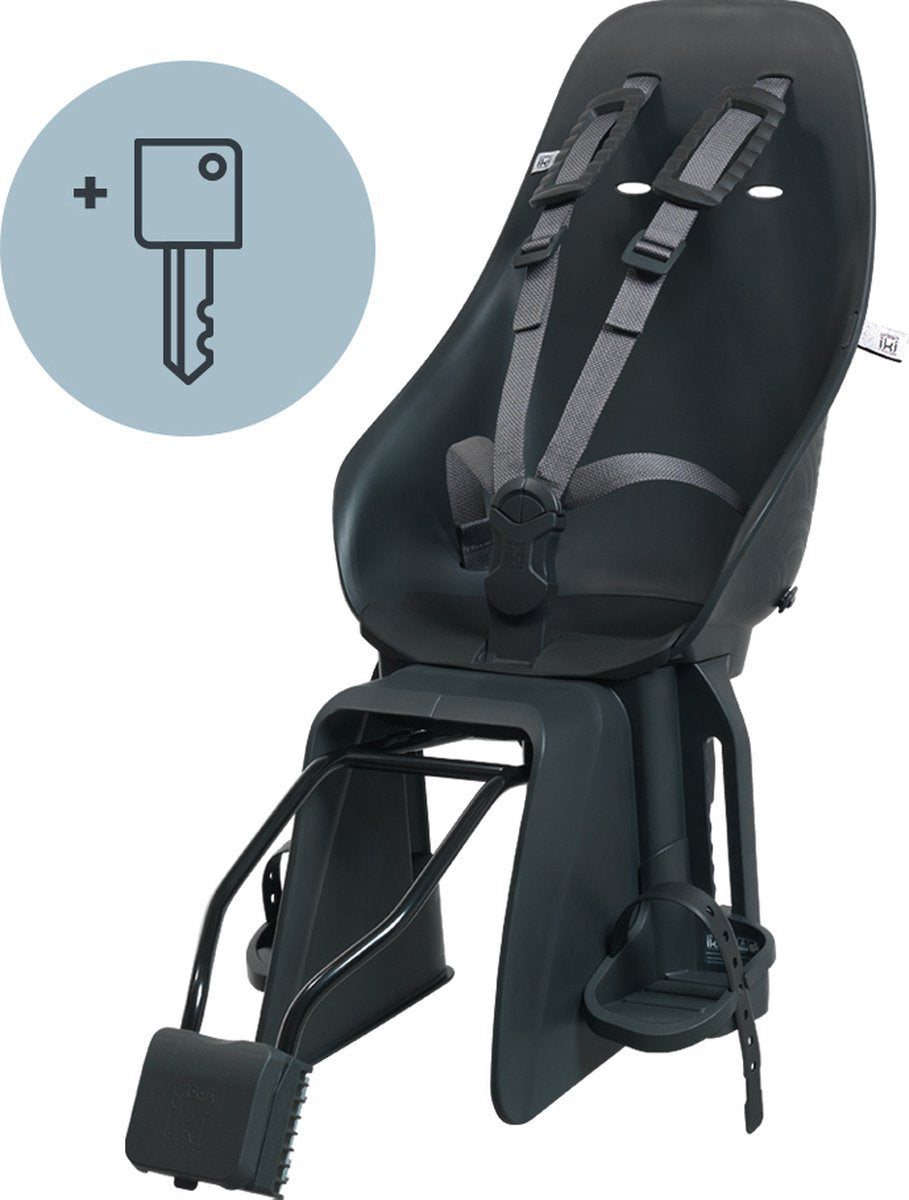 Siège de vélo Urban iki derrière le cadre ta-ke - bincho noir bincho noir