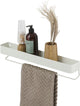Sealskin brix - étagère murale avec porte-serviettes - 55 cm - l - blanc