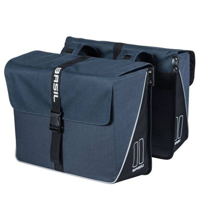 Basil Forte sacoche double pour vélo, hydrofuge, bleu marine noir, 35L