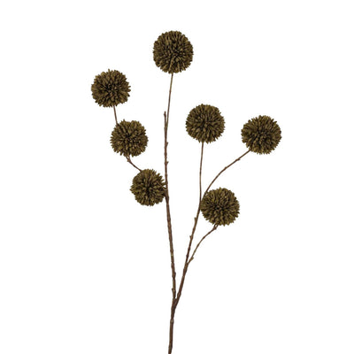 Roberts collection pompon fleur artificielle 98cm vert foncé