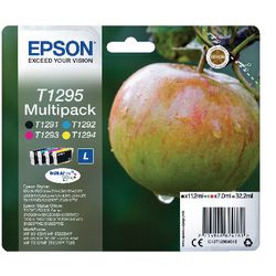 Cartouches d'encre epson t1295 noir cyan magenta jaune