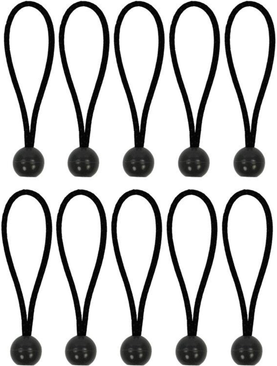 Proplus 365644 jeu de tendeurs de tente jeu d'auto-tendeurs 10 pièces - élastique 15cm avec boule en plastique 10 pièce(s)