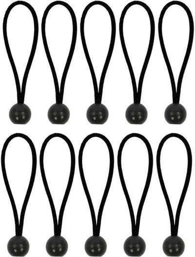 Proplus 365644 jeu de tendeurs de tente jeu d'auto-tendeurs 10 pièces - élastique 15cm avec boule en plastique 10 pièce(s)