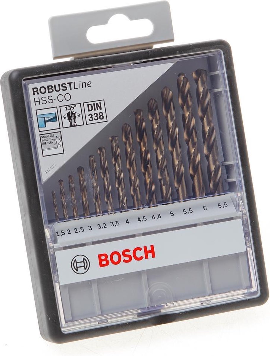 Jeu Bosch Robustline HSS-Co 1,5-6,5 mm ( 13 )