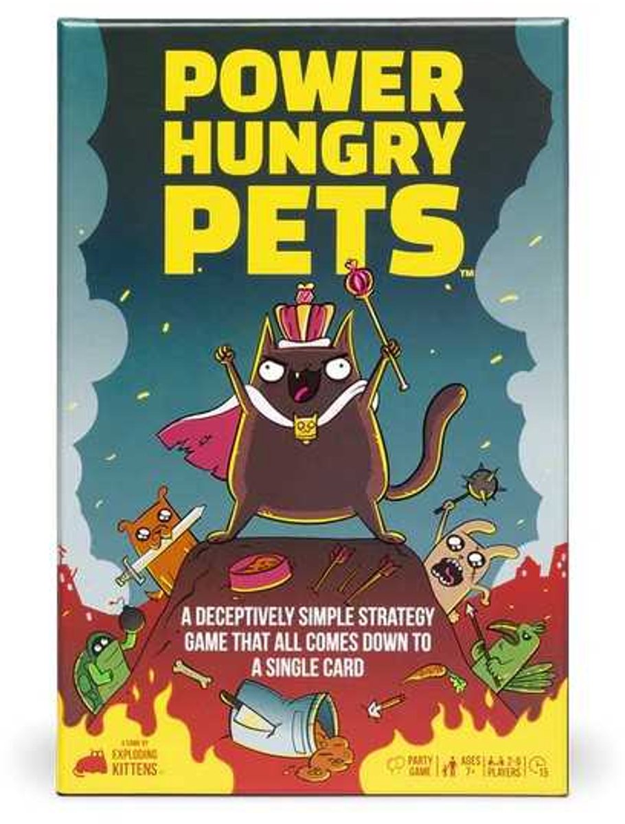 Chatons explosifs - Animaux affamés de puissance - Jeu de cartes anglais - Jeu de société