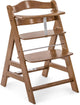 Chaise haute Hauck alpha+ - grandit de 6 mois à 90 kg - bois de hêtre certifié FSC® - noyer