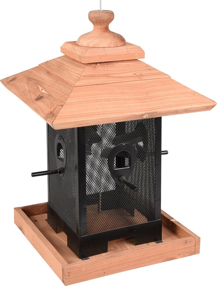 Flamingo Flamingo Vogelvoedersilo Zulma 22 cm Bois noir et marron