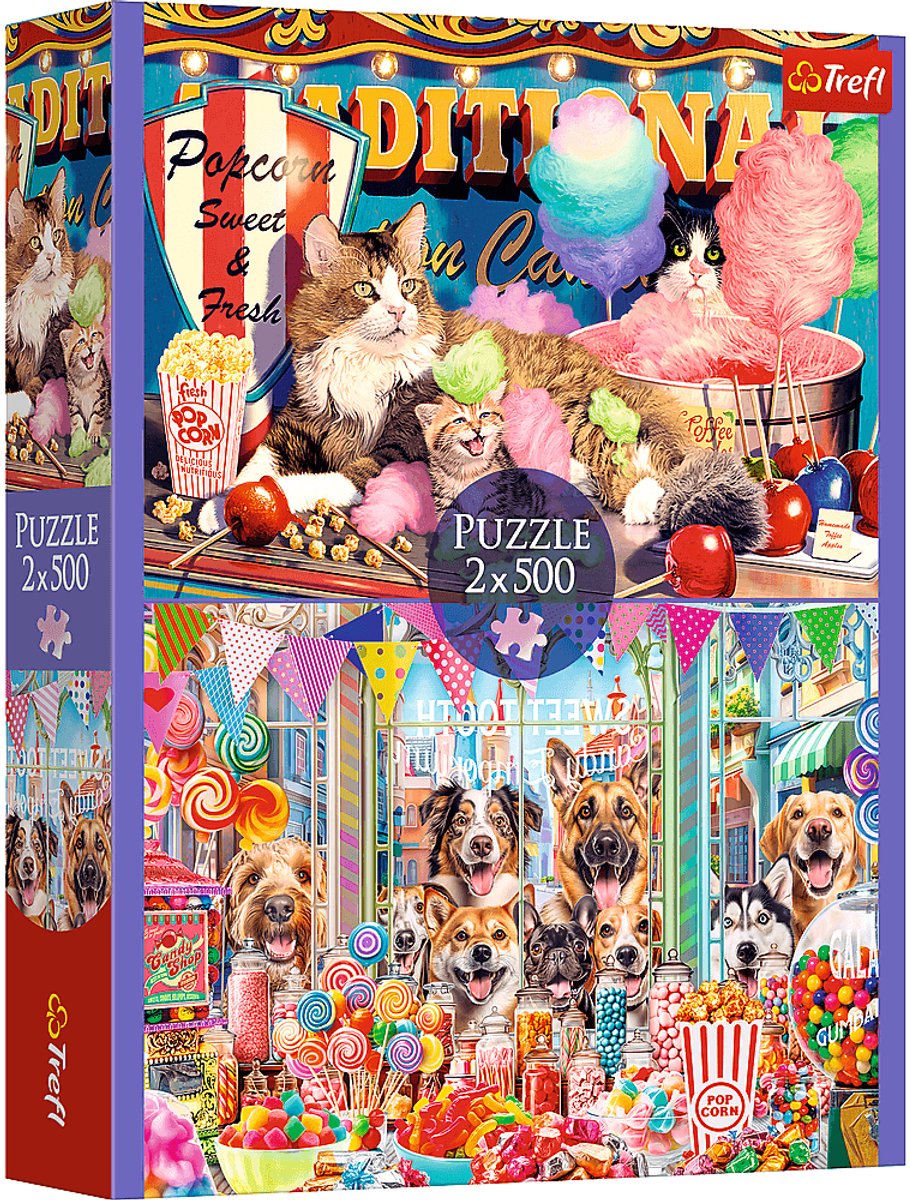 Trefl puzzle Fluffy Friends - Puzzle 2 en 1 pour enfants.