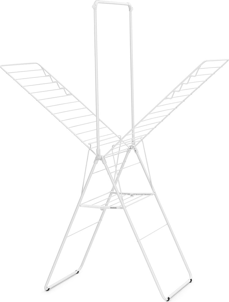 Brabantia hangon étendoir 25m - avec tringle - étendoir à linge pliable - blanc