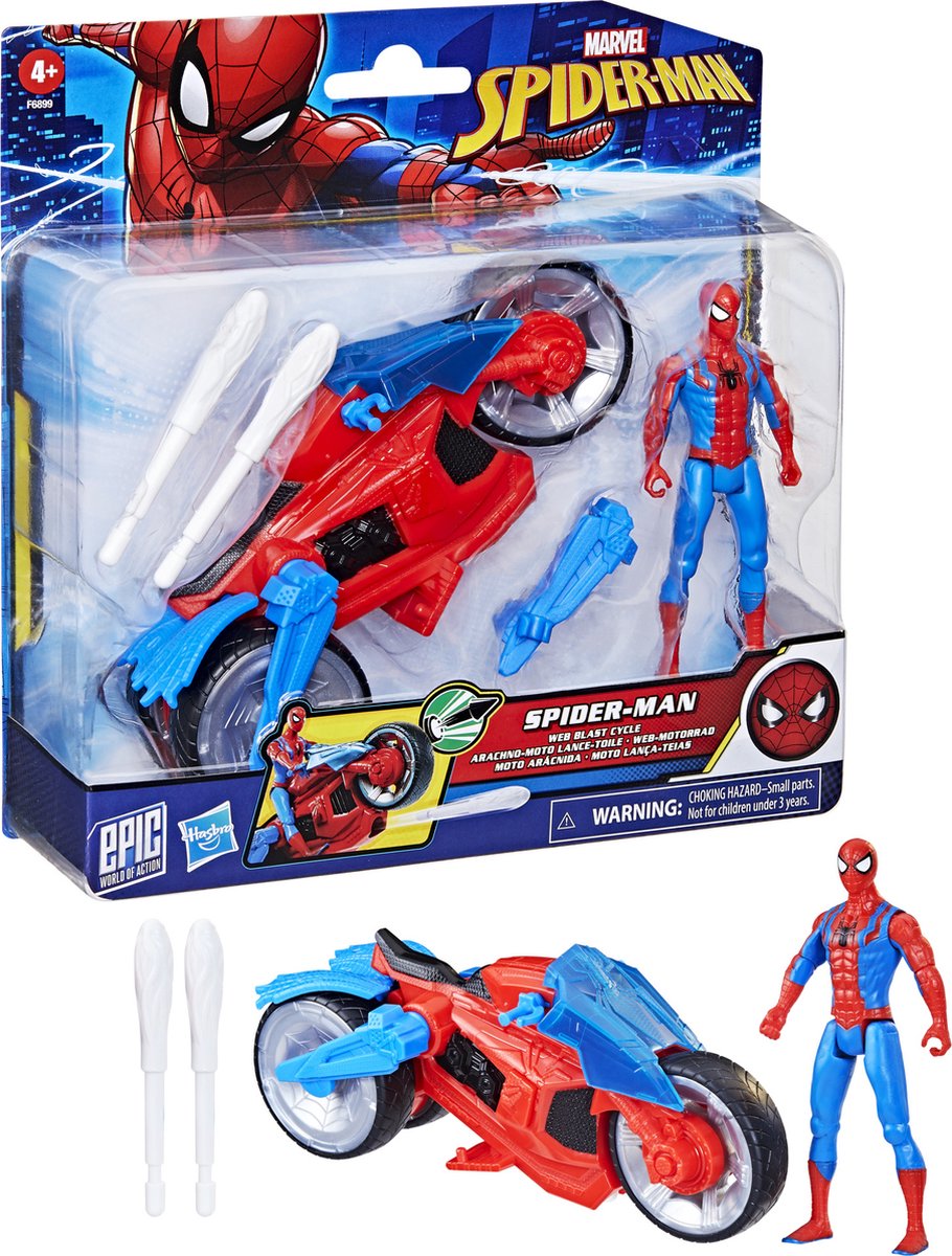 Hasbro Spider-Man Web Blast Motor - Ensemble de jouets figurines d'action.