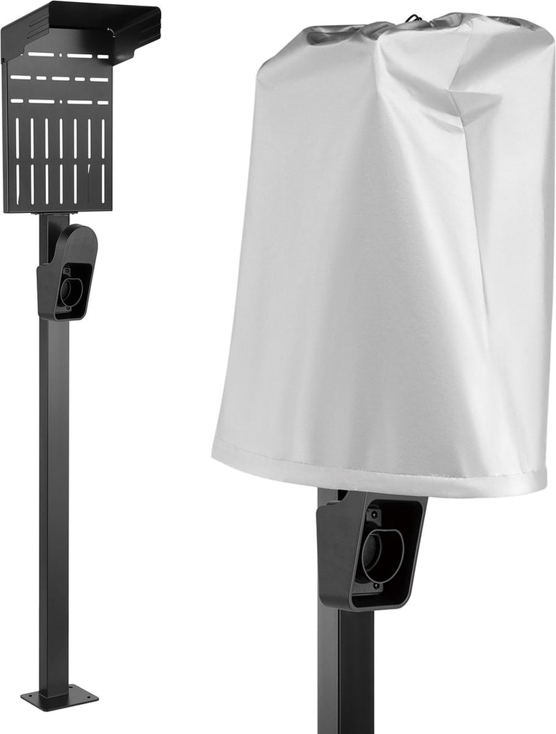 Maclean - support externe pour chargeurs de voiture - support pour chargeurs de voiture EV et PHEV - adapté à une utilisation intérieure et extérieure - charge maximale jusqu'à 15 kg