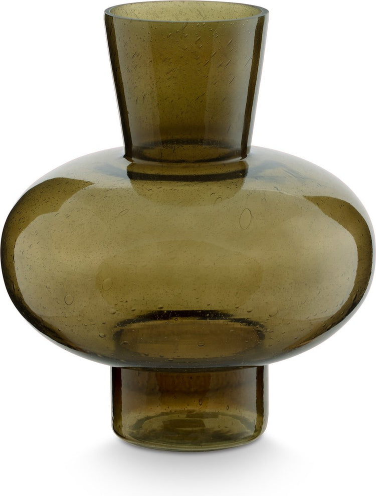 Vtwonen - basic - vase - vert - verre - 23x23x27