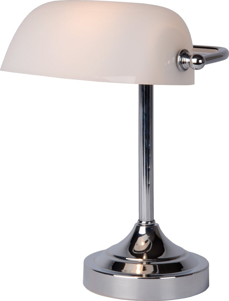 Lucide banquier - lampe de bureau - 1xe14 - chrome