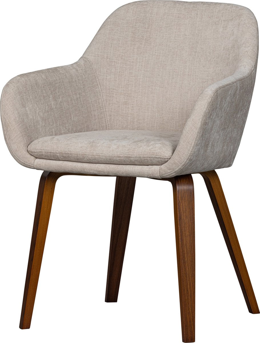 Chaise de salle à manger avec base Vtwonen - bois - sable - 80x58x58