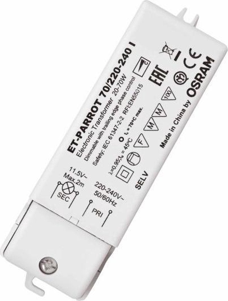Système d'éclairage basse tension transformateur perroquet Osram - 4008321111593 - e3ayc