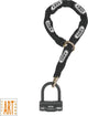 Abus antivol de moto antivol à chaîne et antivol de frein à disque - granit™ 58 12ks boucle noire - niveau de sécurité 19 - art-4 noir - 120 cm - convient aux motos