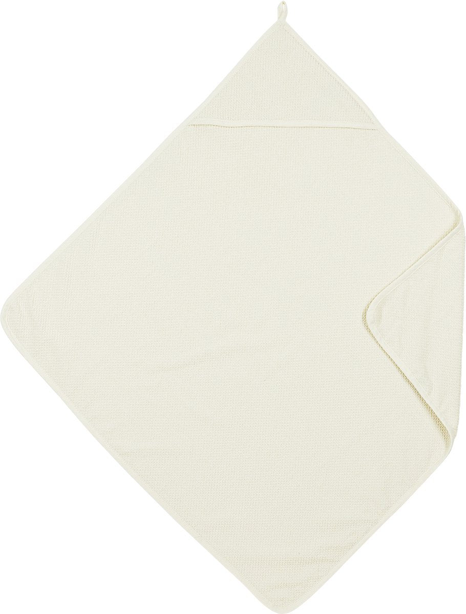 Cape de bain bébé popcorn Meyco - naturel - 75x75cm
