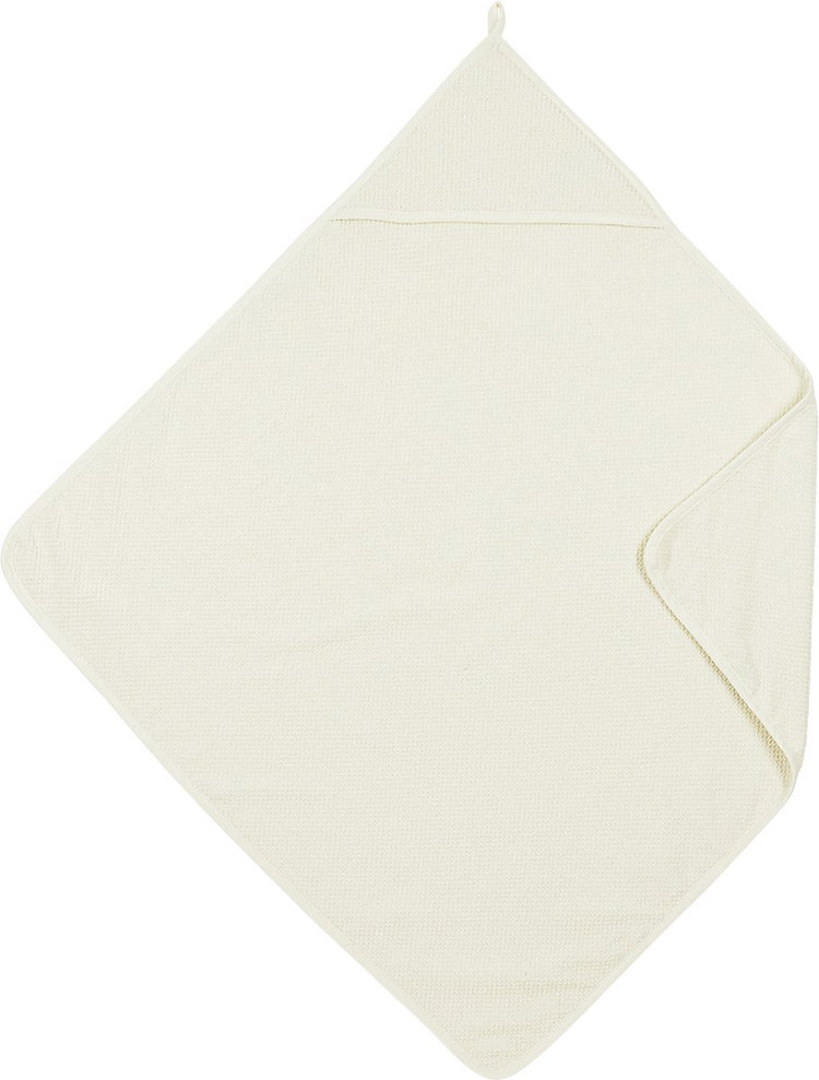 Cape de bain bébé popcorn Meyco - naturel - 75x75cm