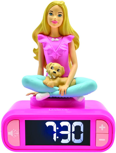 Réveil numérique Lexibook avec Barbie 3D, veilleuse et effets sonores