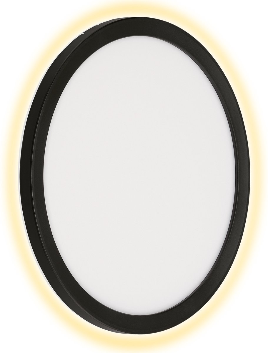 Telefunken - nizza - Lampe d'extérieur LED, 4000k, ip44, 15w, noir, plastique, ø28 cm