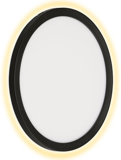 Telefunken - nizza - Lampe d'extérieur LED, 4000k, ip44, 15w, noir, plastique, ø28 cm