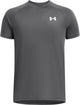 Under armour ua tech 2.0 ss chemise de sport unisexe - gris - blanc