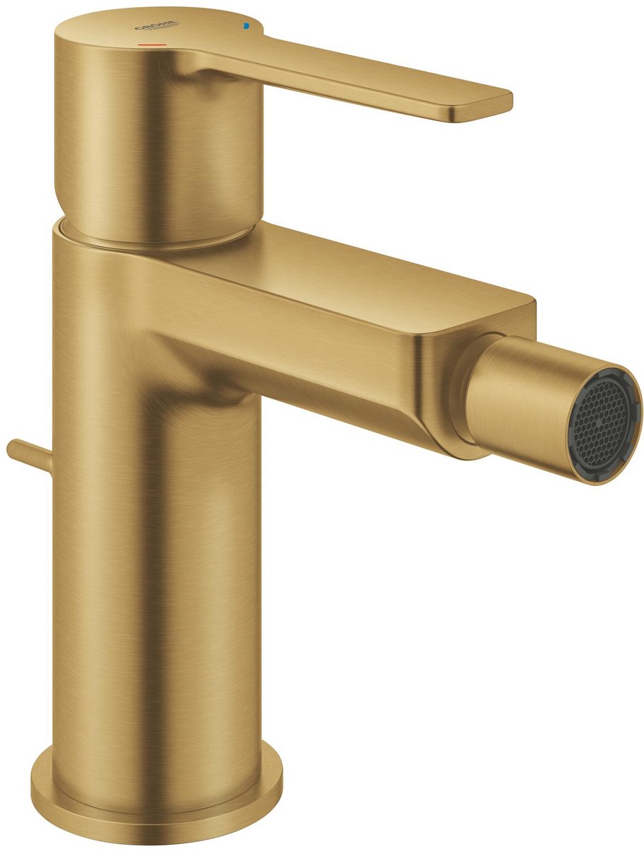 Grohe Lineare nouveau mitigeur de bidet taille S – rotule – ecojoy – avec vidage – brossé cool Sunrise