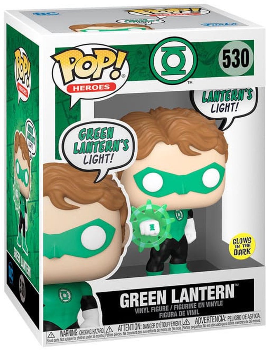 Funko DC Comics Pop! héros vinyle lanterne verte (attention) #530