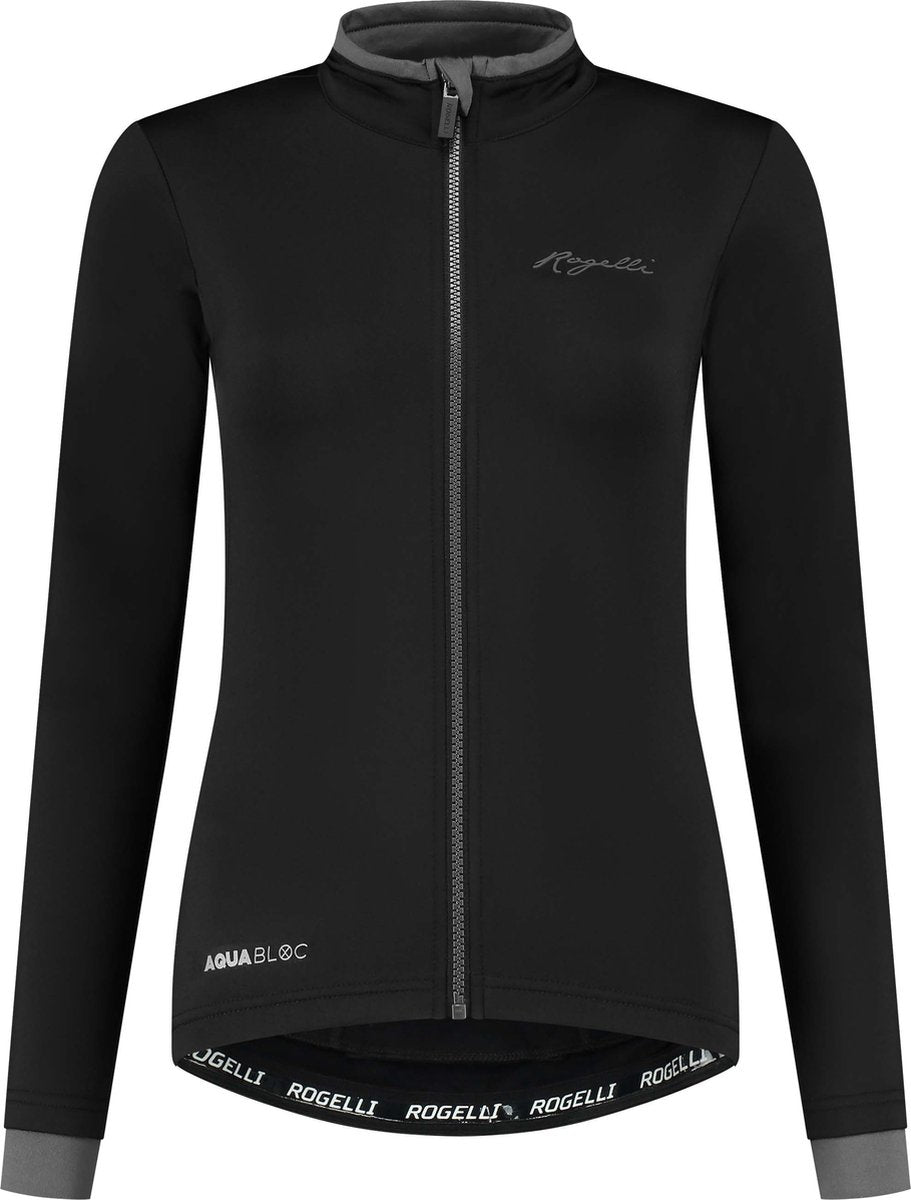 Rogelli chemise de cyclisme essentielle - manches longues - femme - noir - taille m