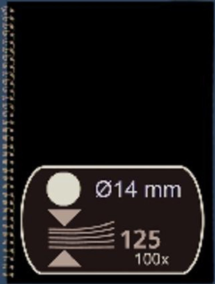 Pack 100 peignes de reliure noirs 53277 Fellowes 3mm