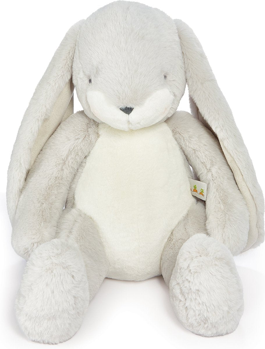 Bunnies by the bay grignoter lapin - peluche - détails brodés - 46 cm - gris