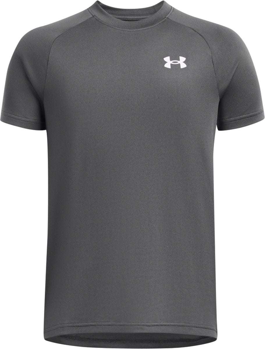 Under armour ua tech 2.0 ss chemise de sport unisexe - gris - blanc