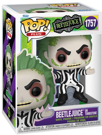 Funko Beetlejuice Beetlejuice avec figurine en vinyle tombstone 1757 pop ! multicolore unisexe