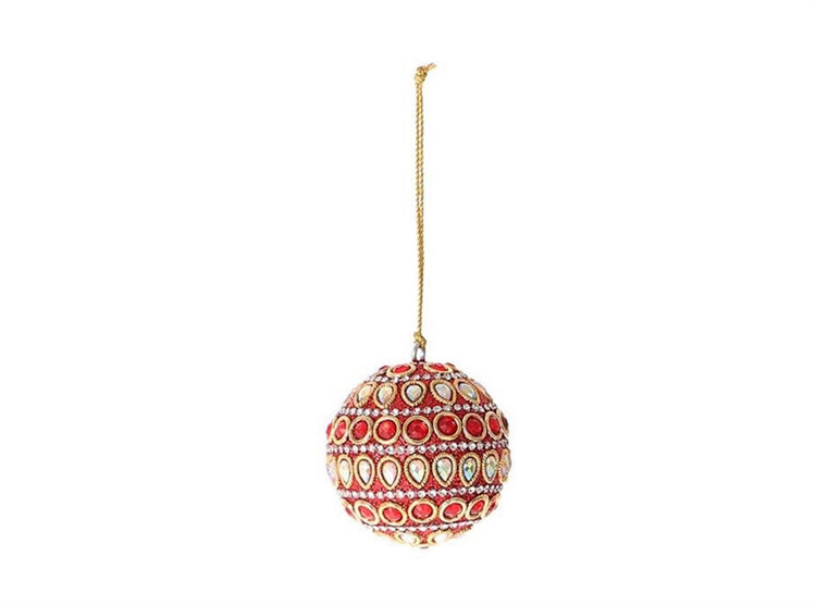 HBx natural living Boule de Noël adica ø6cm rouge