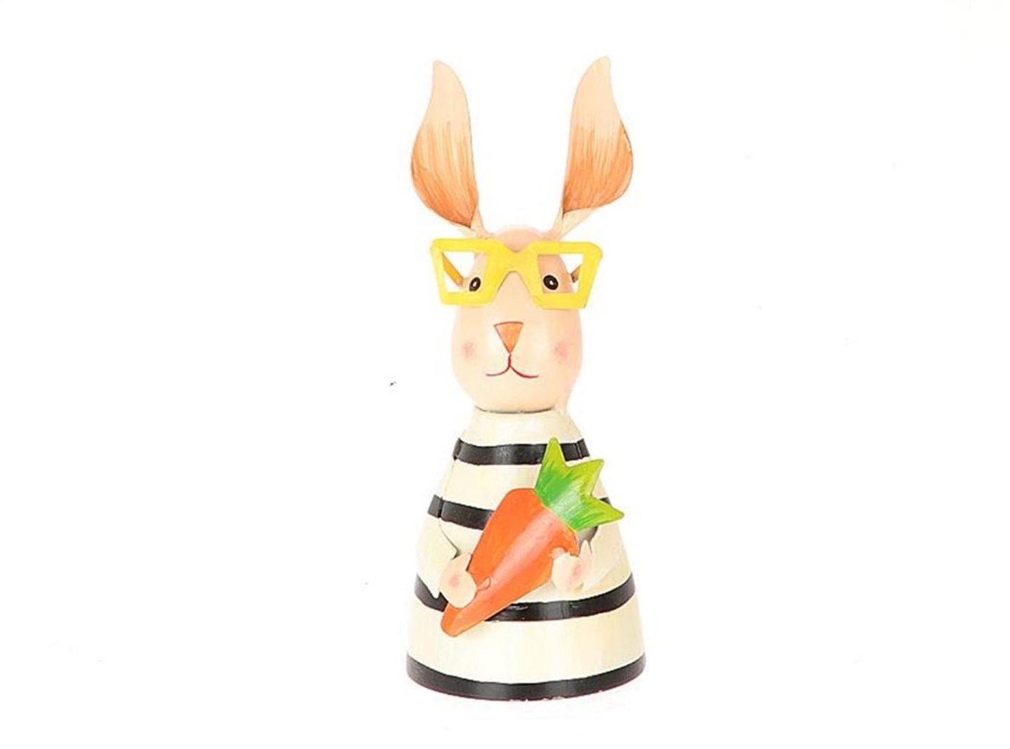 Hbx statue vivante naturelle lièvre avec carotte h20cm