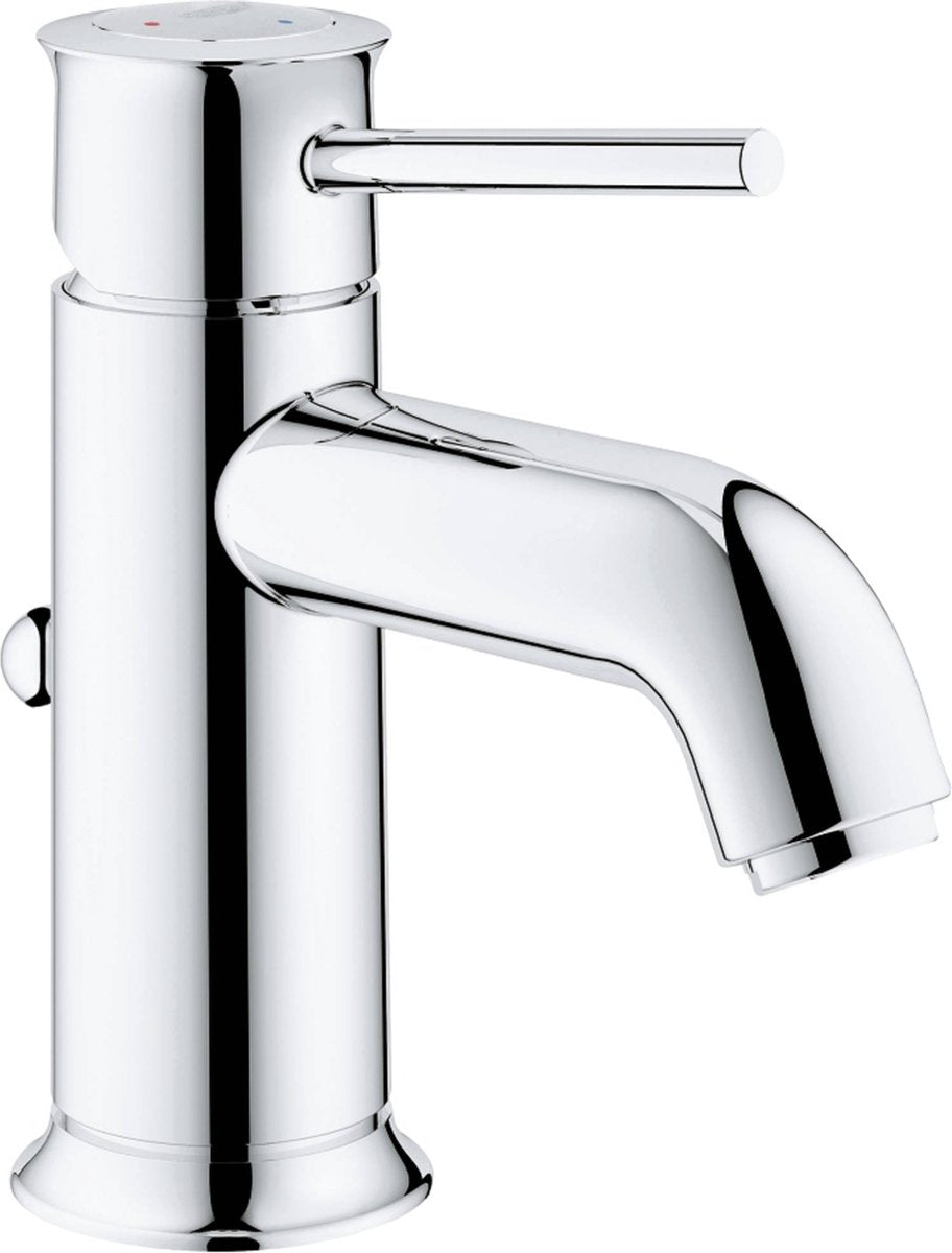 Robinet de lavabo classique Grohe quickfix start avec démarrage à froid et vidage extractible chromé