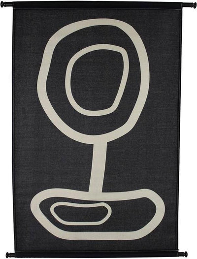 Serviette murale collection Hd bio noir 83x3x110cm