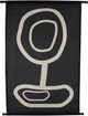 Serviette murale collection Hd bio noir 83x3x110cm