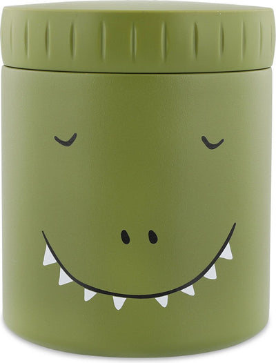 Récipient thermos Trixie - mr. dino - pot thermos pour enfants - 350 ml - tasse thermos en acier inoxydable - idéal pour les collations de bébé - vert