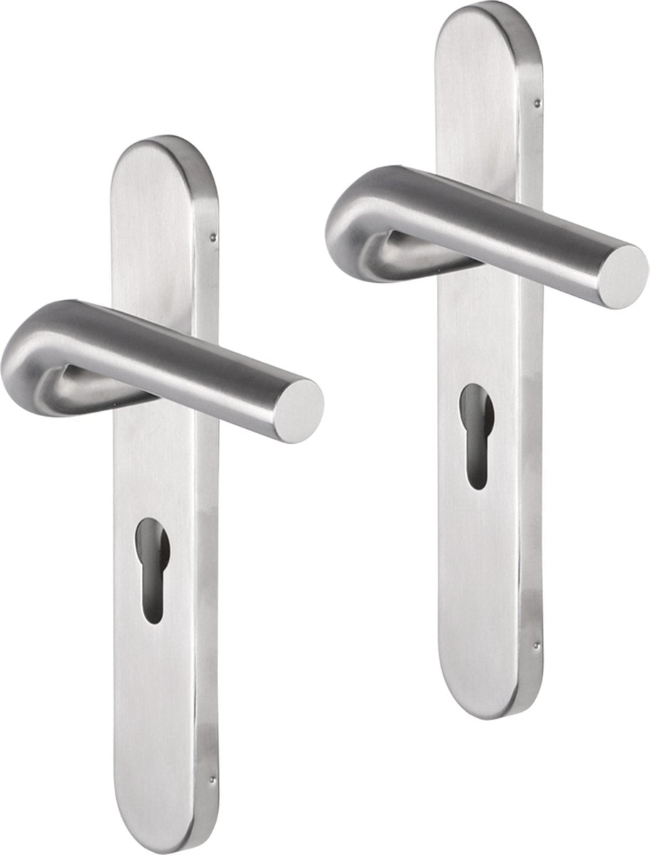 Impresso newport inox brossé sur bouclier ovale pc55
