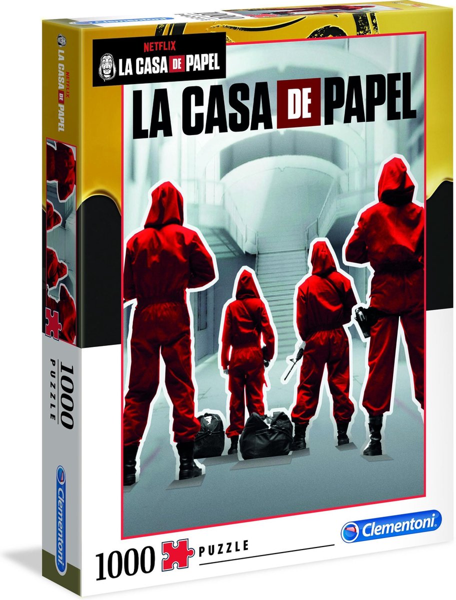 Puzzle Clementoni - la casa de papel - 1000 pièces, puzzle adultes