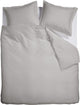 Housse de couette Ambiante satin uni - double - 200 x 200 220 cm - gris