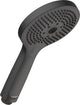 Douchette Duravit 3 positions clic ! minusflow – pomme de douche ø120 mm – économie d'eau – easyclean – noir mat