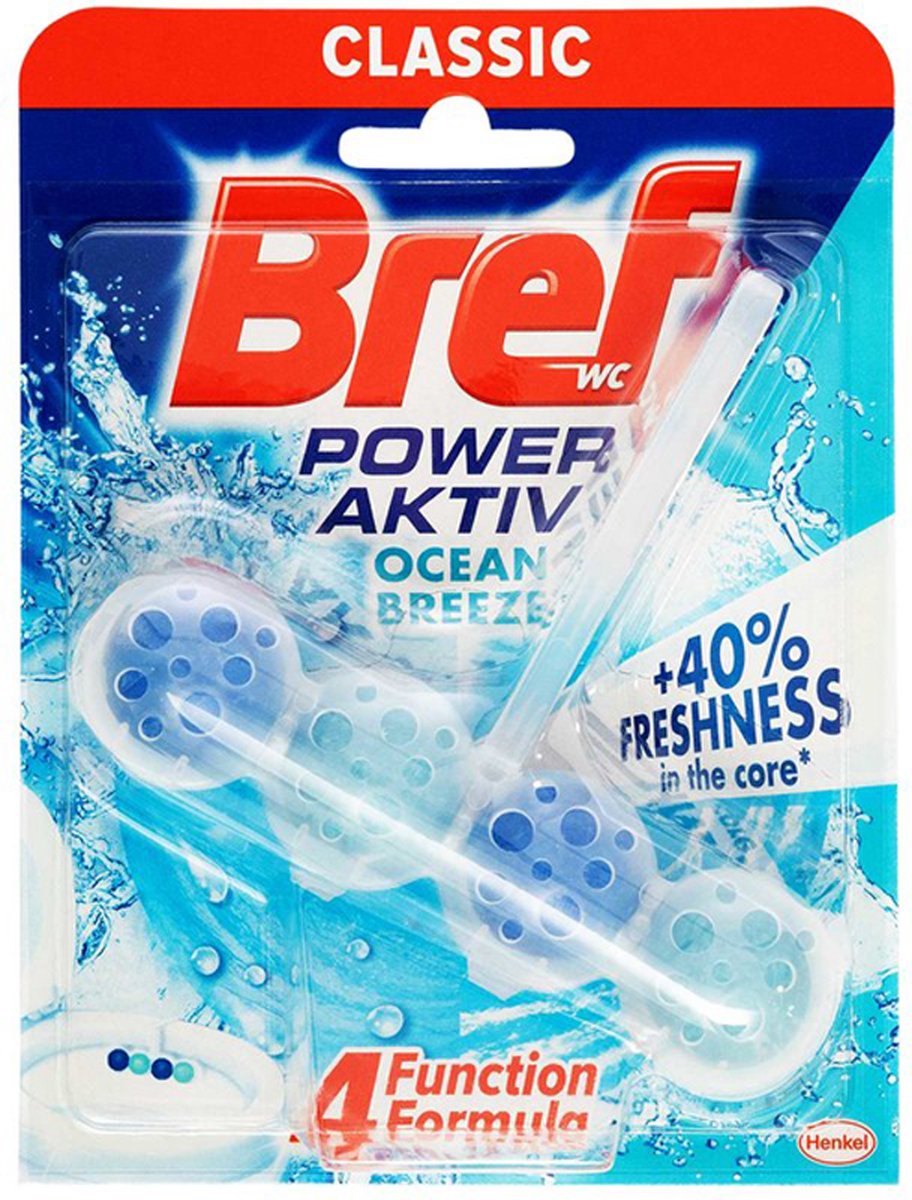 Bref poweraktiv 50 g bloc WC océan