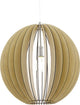 Eglo cossano - suspension - 1 lumière - ø500mm. - nickel mat - érable