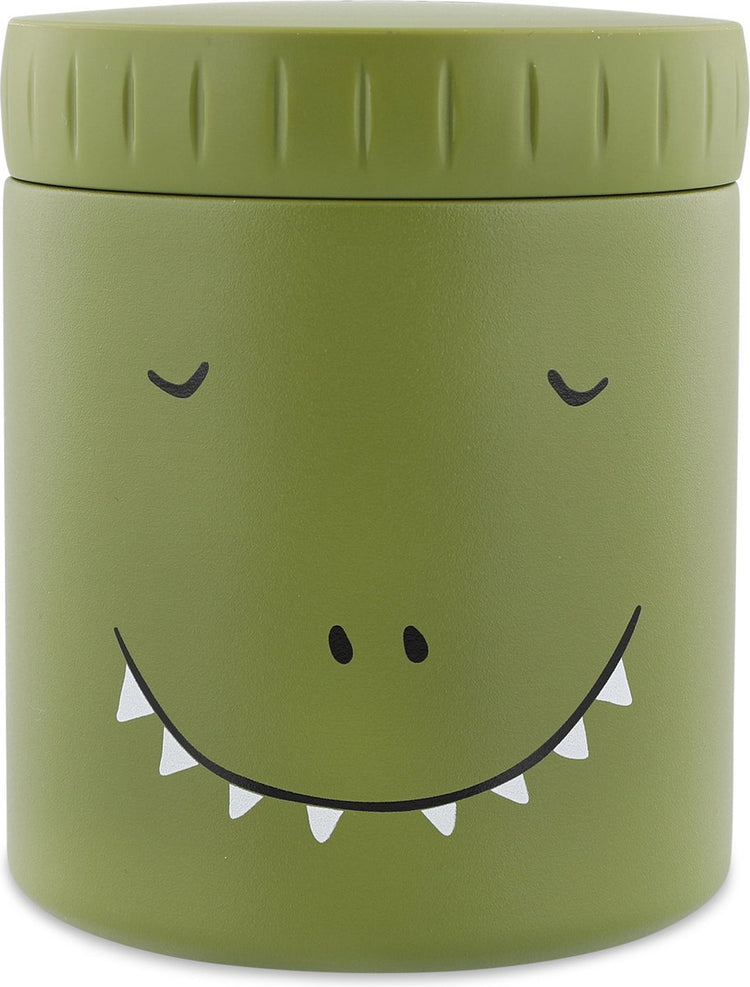 Récipient thermos Trixie - mr. dino - pot thermos pour enfants - 350 ml - tasse thermos en acier inoxydable - idéal pour les collations de bébé - vert