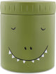 Récipient thermos Trixie - mr. dino - pot thermos pour enfants - 350 ml - tasse thermos en acier inoxydable - idéal pour les collations de bébé - vert