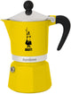 Percolateur Bialetti jaune arc-en-ciel – 6 tasses – 300 ml – authentique machine à expresso italienne
