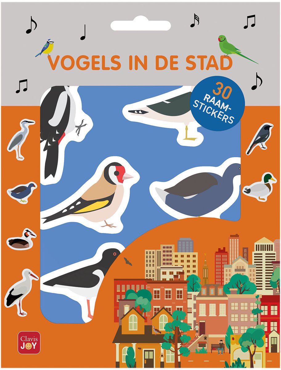 Clavis autocollants pour fenêtres oiseaux dans la ville