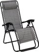 Chaise de camping Abbey Camp - chaise de jardin - réglable - gris